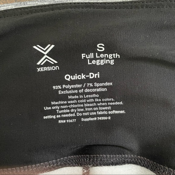 ✨SOLD✨Xersion High Rise Full Length Fleece Lines Leggings Size Small - Picture 9 of 9